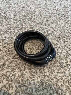 Bike Lock Cable 2.5ft 4-Digit Password for Bicycles and Scooters (code attached)